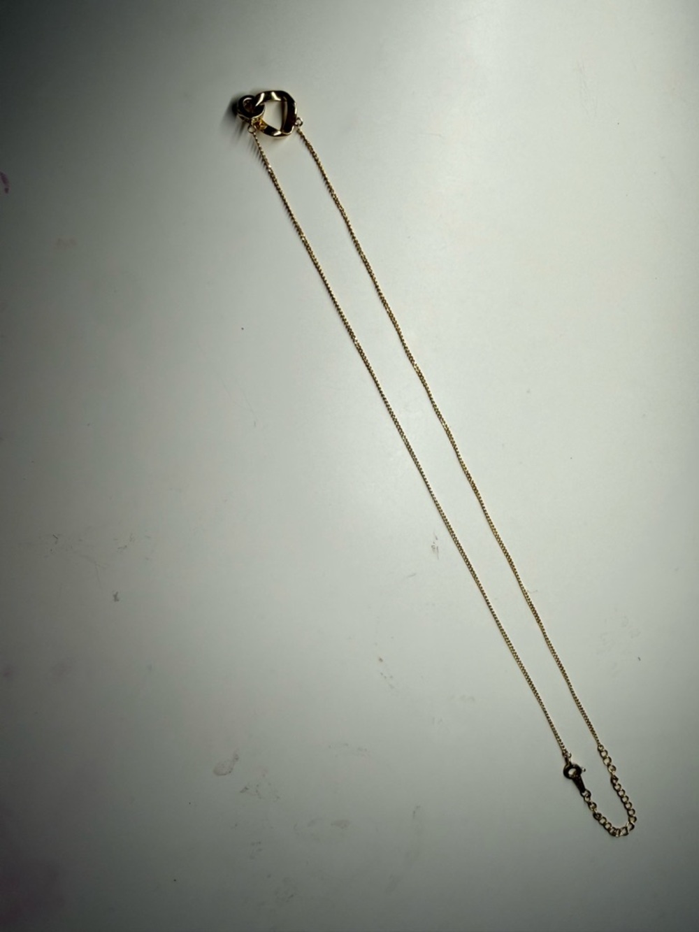 Gold plated link necklace